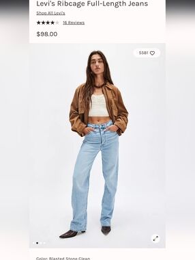 Levi Ribcage Full Length Jeans